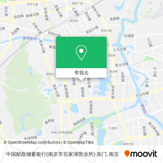 中国邮政储蓄银行(南京市百家湖营业所)-东门地图