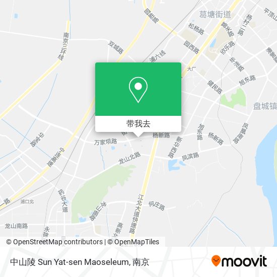 中山陵 Sun Yat-sen  Maoseleum地图