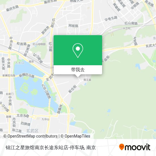 锦江之星旅馆南京长途东站店-停车场地图