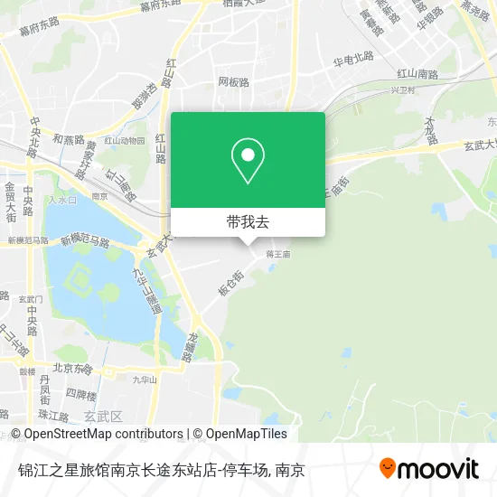 锦江之星旅馆南京长途东站店-停车场地图