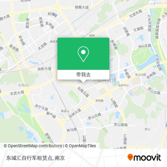 东城汇自行车租赁点地图