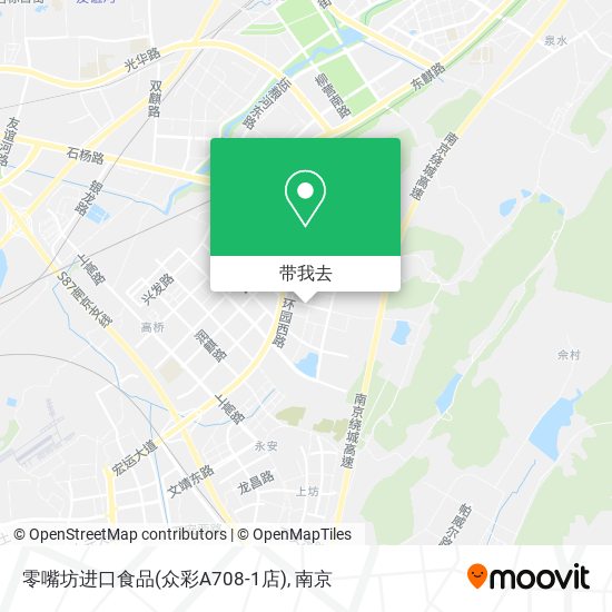 零嘴坊进口食品(众彩A708-1店)地图