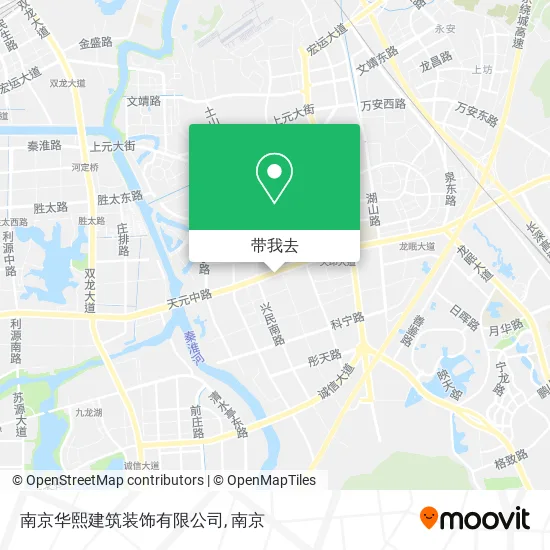 南京华熙建筑装饰有限公司地图