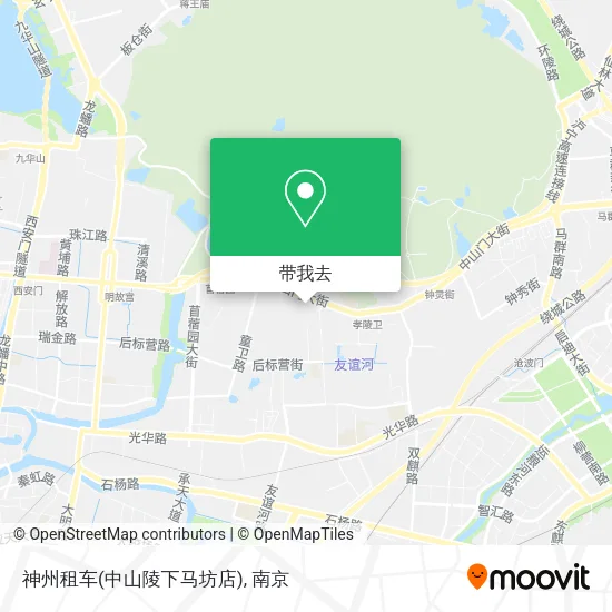 神州租车(中山陵下马坊店)地图