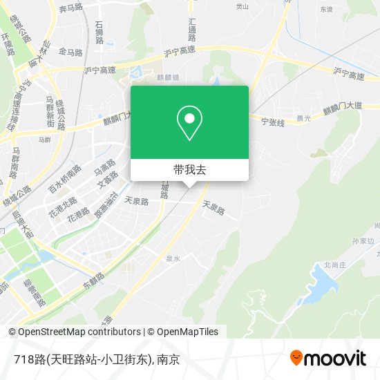 718路(天旺路站-小卫街东)地图