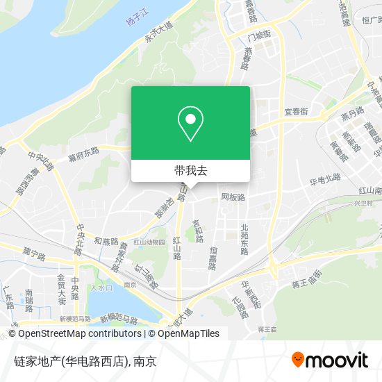 链家地产(华电路西店)地图