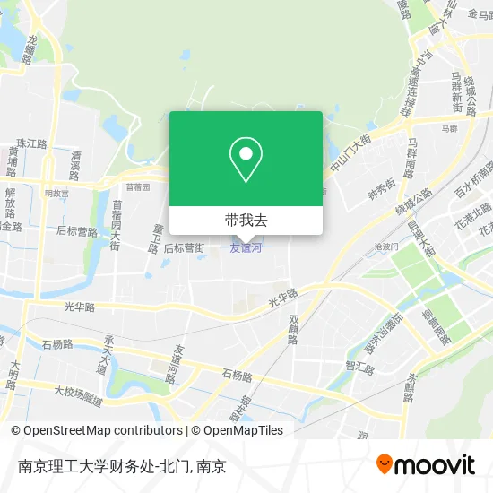 南京理工大学财务处-北门地图