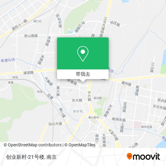 创业新村-21号楼地图