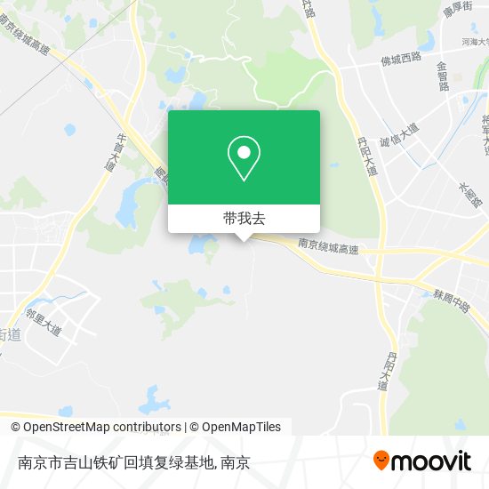 南京市吉山铁矿回填复绿基地地图