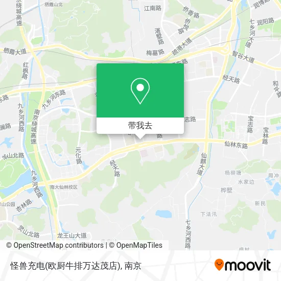 怪兽充电(欧厨牛排万达茂店)地图