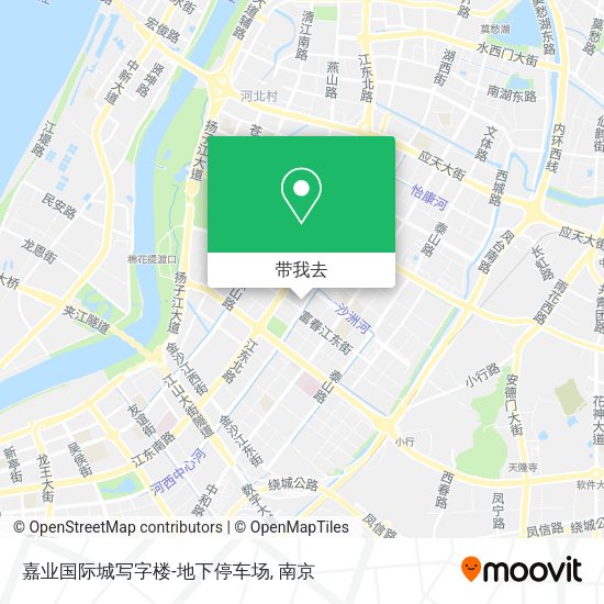 嘉业国际城写字楼-地下停车场地图