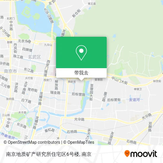 南京地质矿产研究所住宅区6号楼地图