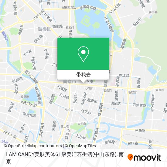 I AM CANDY美肤美体61康美汇养生馆(中山东路)地图