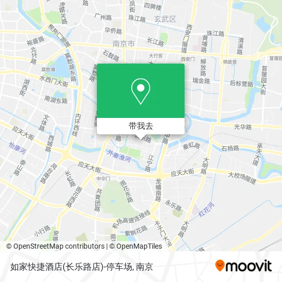 如家快捷酒店(长乐路店)-停车场地图