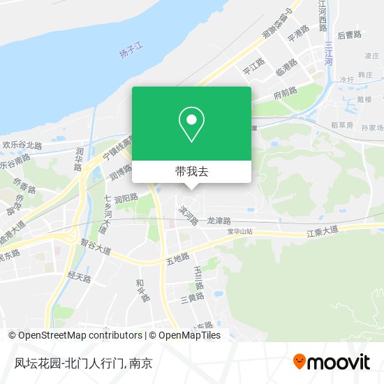 凤坛花园-北门人行门地图