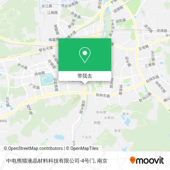 中电熊猫液晶材料科技有限公司-4号门地图