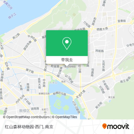 红山森林动物园-西门地图