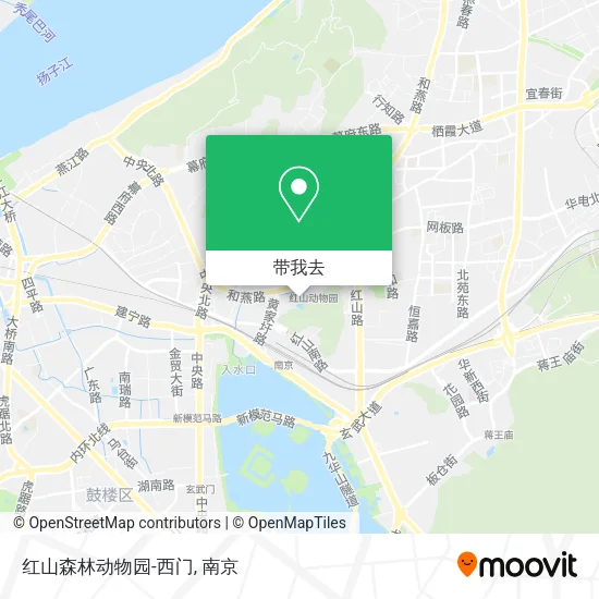红山森林动物园-西门地图