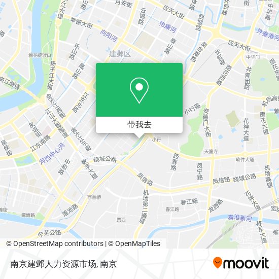 南京建邺人力资源市场地图