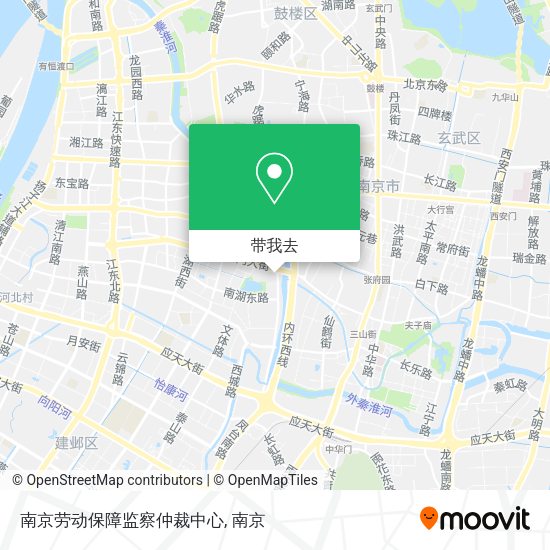 南京劳动保障监察仲裁中心地图
