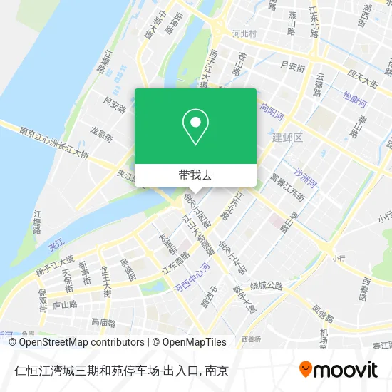 仁恒江湾城三期和苑停车场-出入口地图