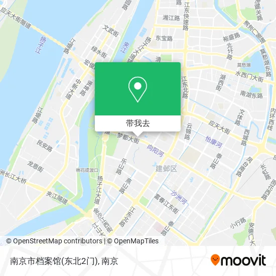 南京市档案馆(东北2门)地图