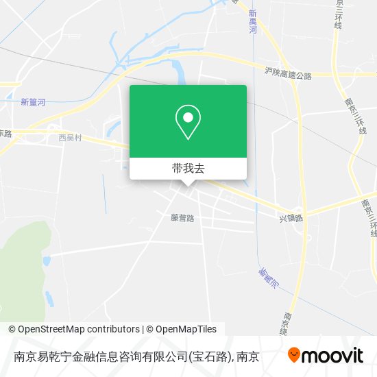 南京易乾宁金融信息咨询有限公司(宝石路)地图