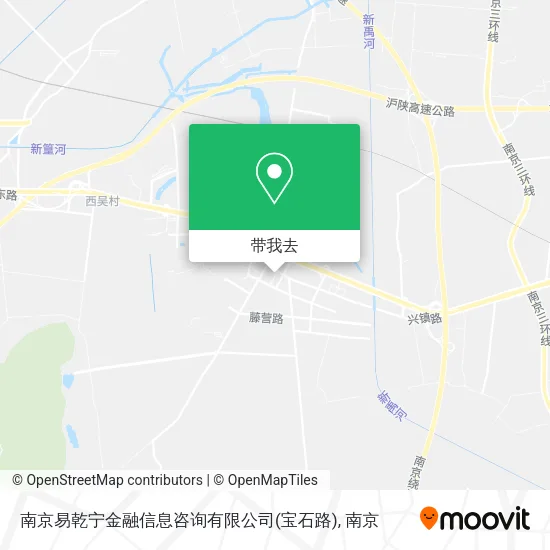 南京易乾宁金融信息咨询有限公司(宝石路)地图