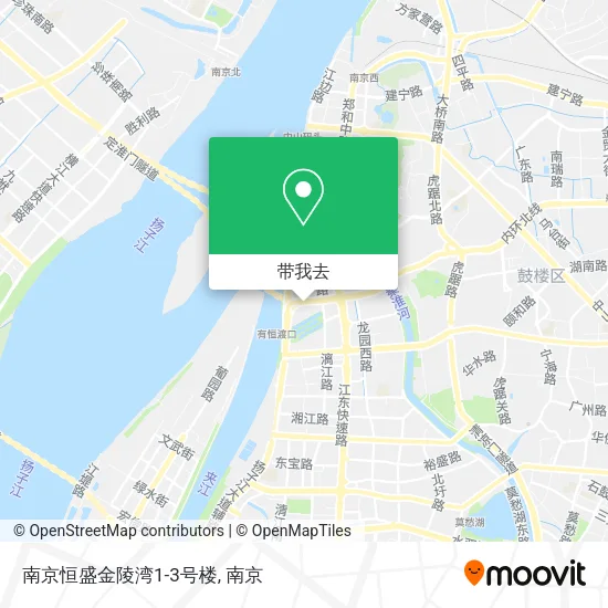 南京恒盛金陵湾1-3号楼地图
