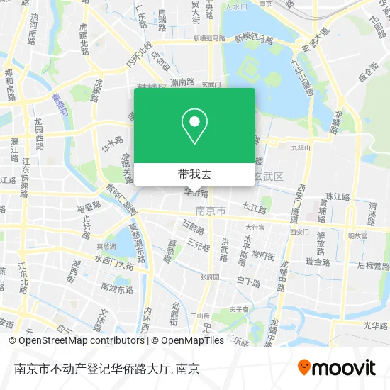 南京市不动产登记华侨路大厅地图