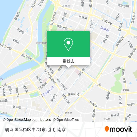 朗诗·国际街区中园(东北门)地图