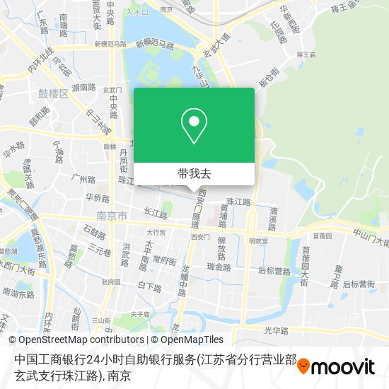 中国工商银行24小时自助银行服务(江苏省分行营业部玄武支行珠江路)地图