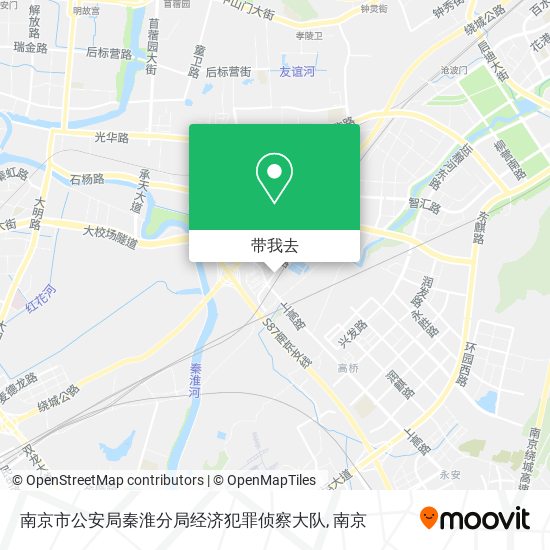 南京市公安局秦淮分局经济犯罪侦察大队地图