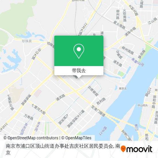 南京市浦口区顶山街道办事处吉庆社区居民委员会地图