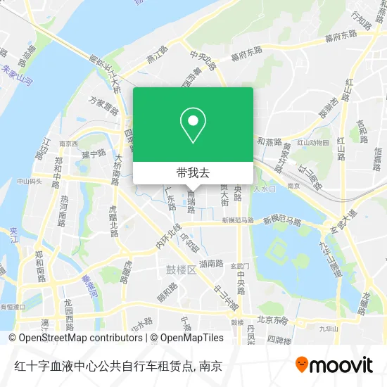 红十字血液中心公共自行车租赁点地图