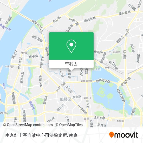 南京红十字血液中心司法鉴定所地图