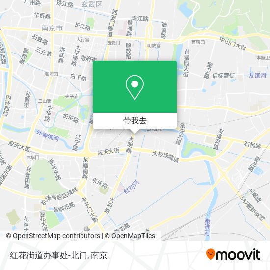 红花街道办事处-北门地图