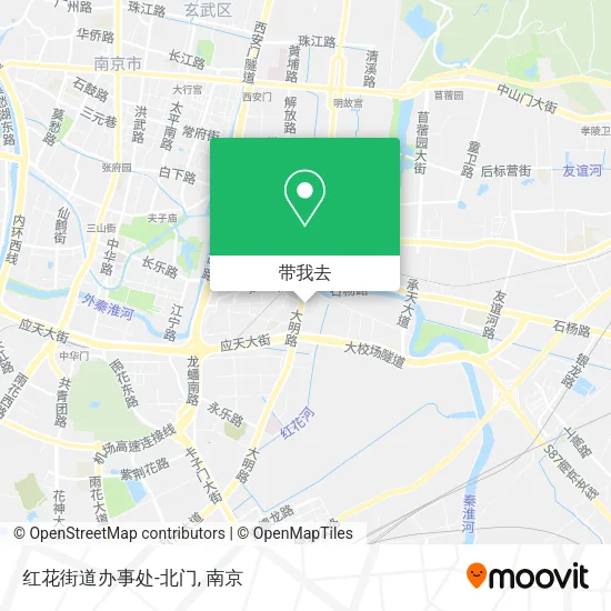 红花街道办事处-北门地图