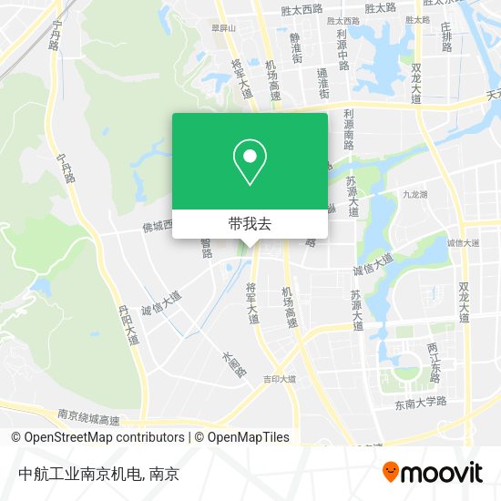 中航工业南京机电地图