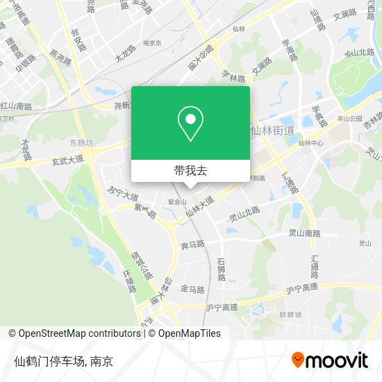 仙鹤门停车场地图