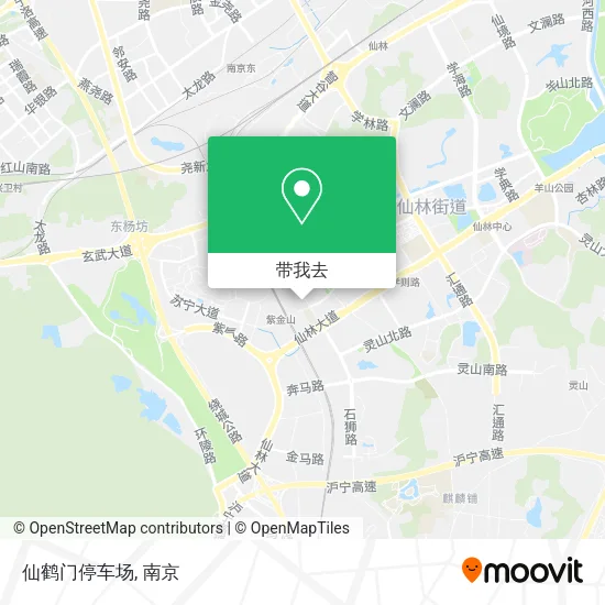 仙鹤门停车场地图
