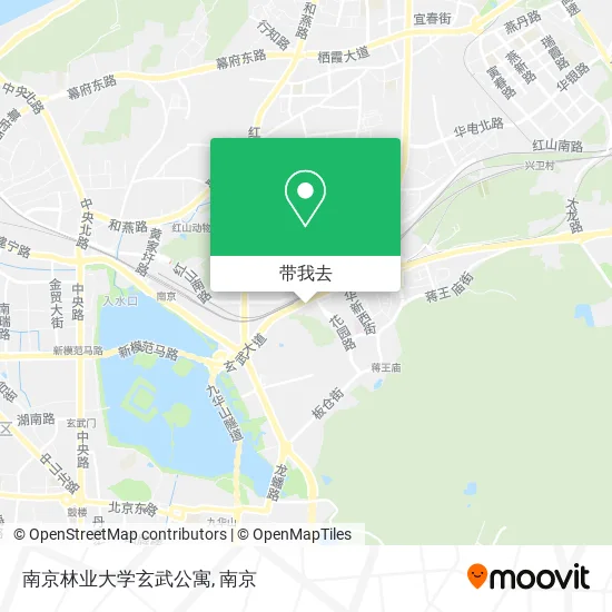 南京林业大学玄武公寓地图