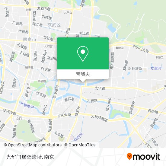 光华门堡垒遗址地图