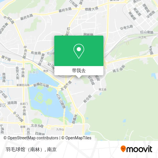 羽毛球馆（南林）地图