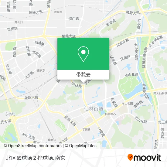 北区篮球场 2 排球场地图