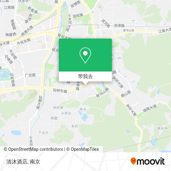 清沐酒店地图