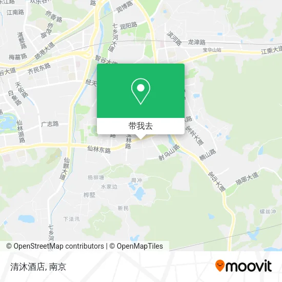 清沐酒店地图