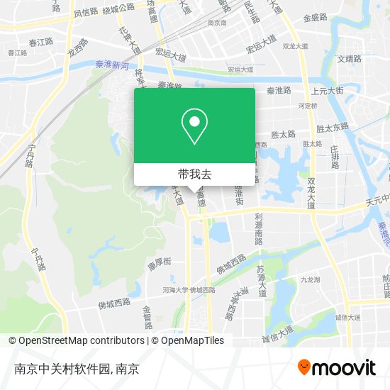 南京中关村软件园地图