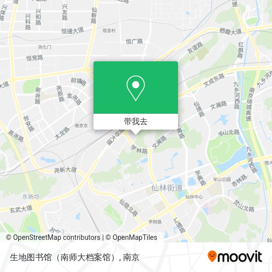 生地图书馆（南师大档案馆）地图