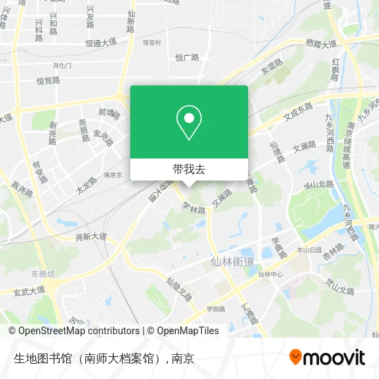 生地图书馆（南师大档案馆）地图